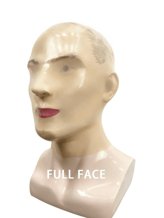 Latexmaske, transparente, nahtlose Gummihaube 