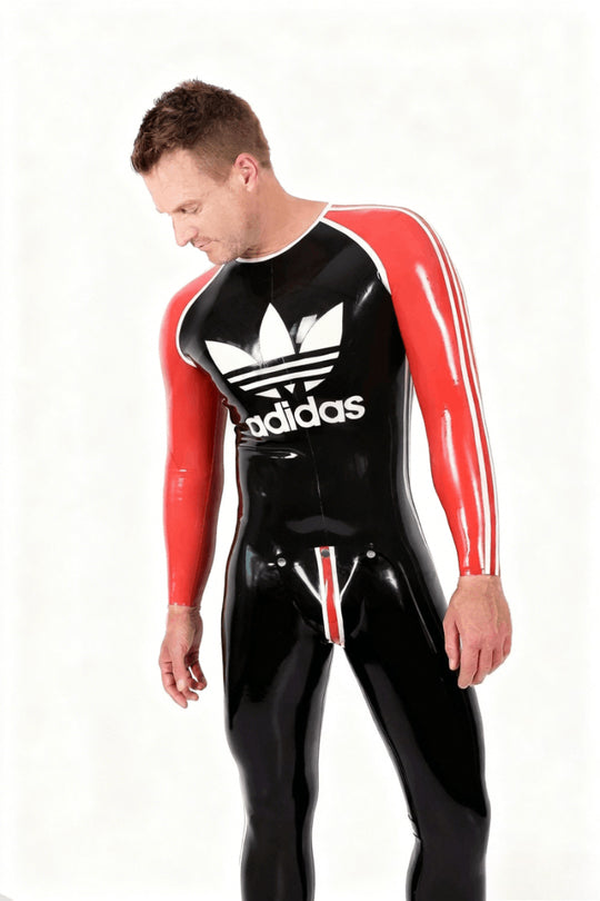 eurocat latex Male 'Adi' Round Neck rubber Catsuit
