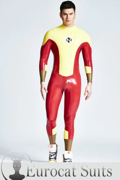 eurocat latex Male 'Navigator' Back Zipper Catsuit