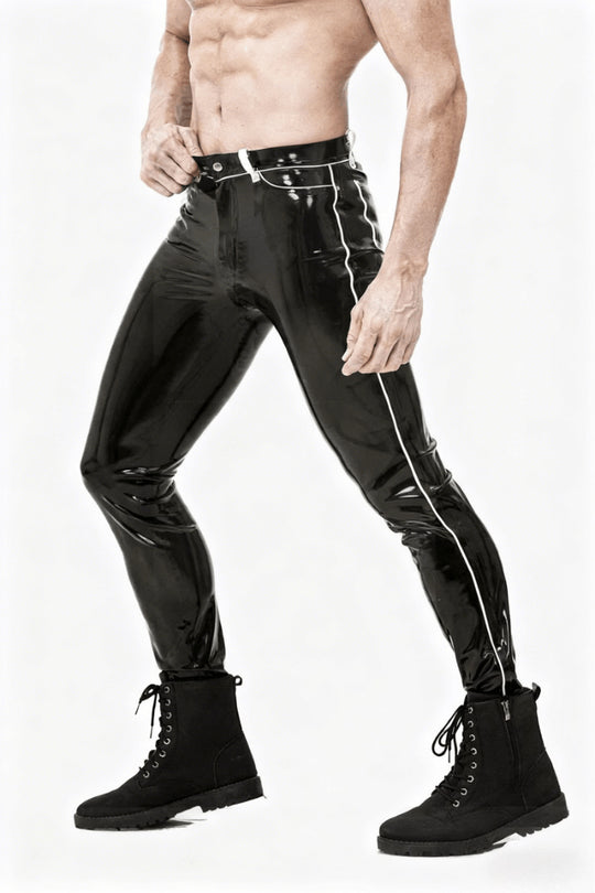eurocat latex Male Contrasting Trim Jeans