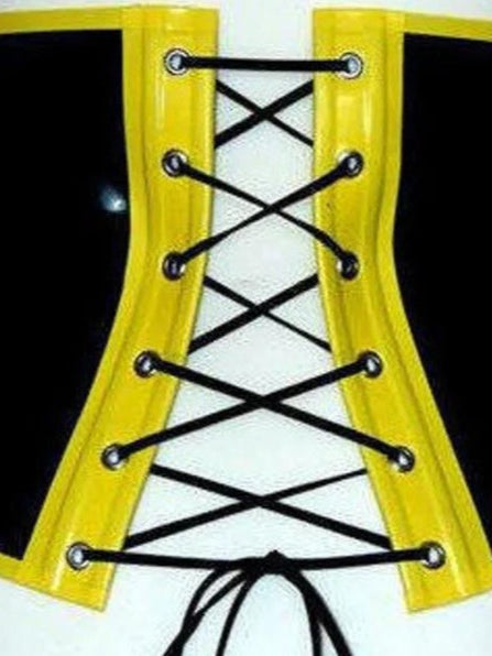 Latex Waist Cincher with Buckles