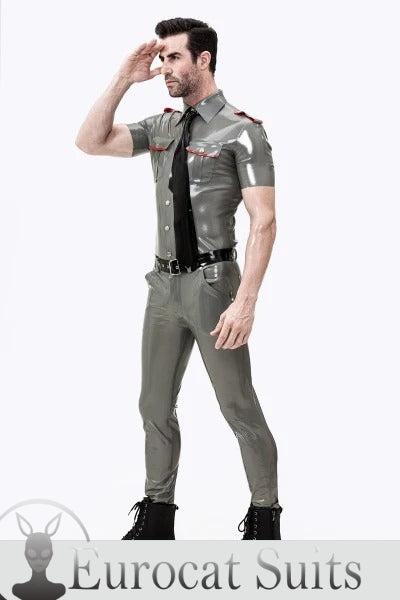 eurocat latex kurzärmliges Militäruniformhemd für Männer