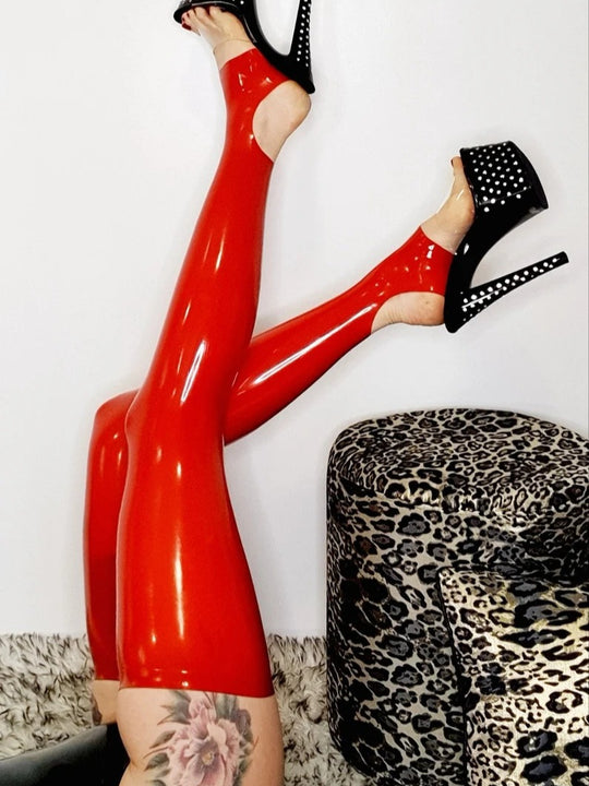 Stockings latex Classix Footless Caliper