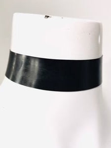 Latex Plain Choker Collar