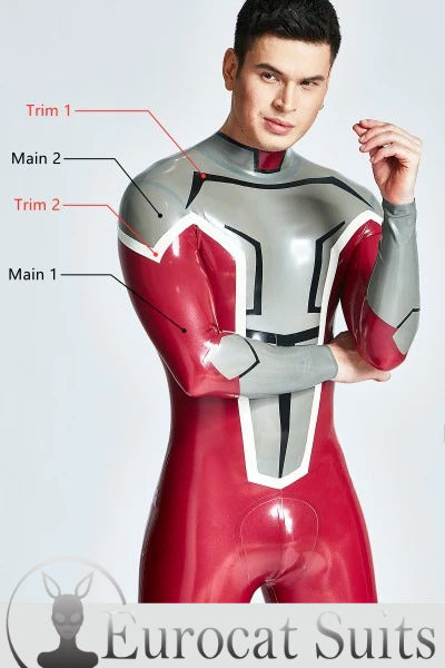 eurocat latex Back Zipper Catsuit