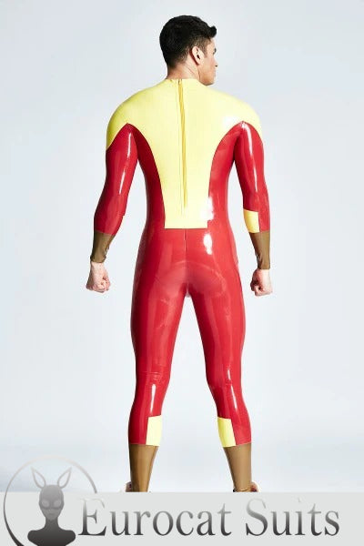 eurocat latex Male 'Navigator' Back Zipper Catsuit