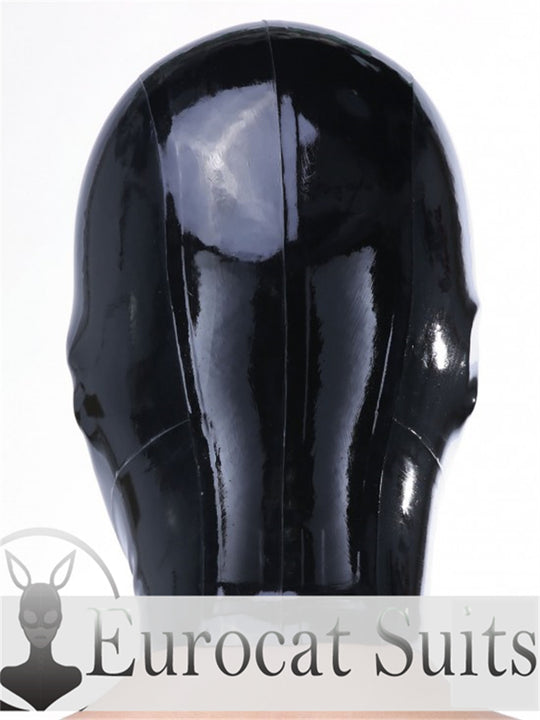 eurocat Male Latex Hood Rubber Fetish Wear Cosplay catsuits LASER PERFORATE  MASK