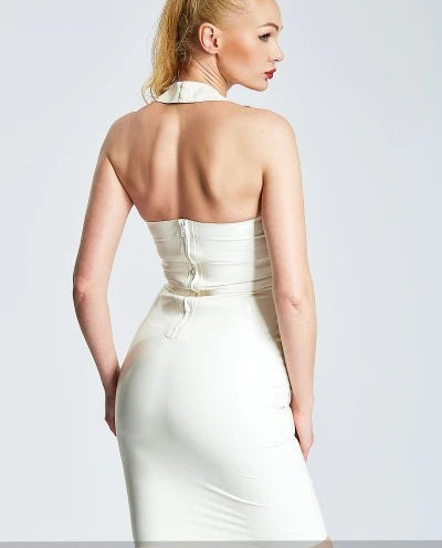 eurocat latex Classic Halter-Neck Cocktail Dress