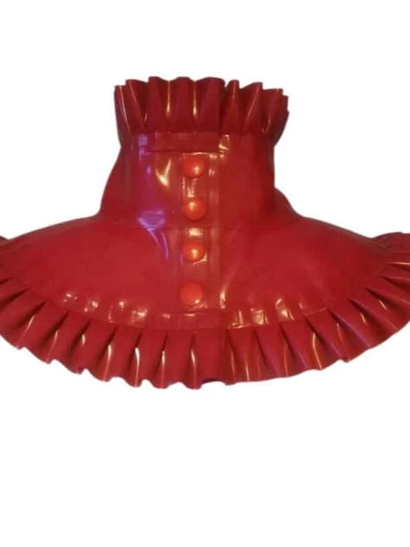 Frilled Latex Choker