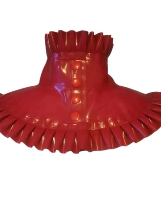 Frilled Latex Choker