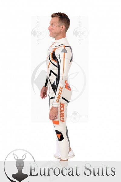 eurocat latex Male 'MotoGP Circuit' Branded Motorcycle rubber Suit