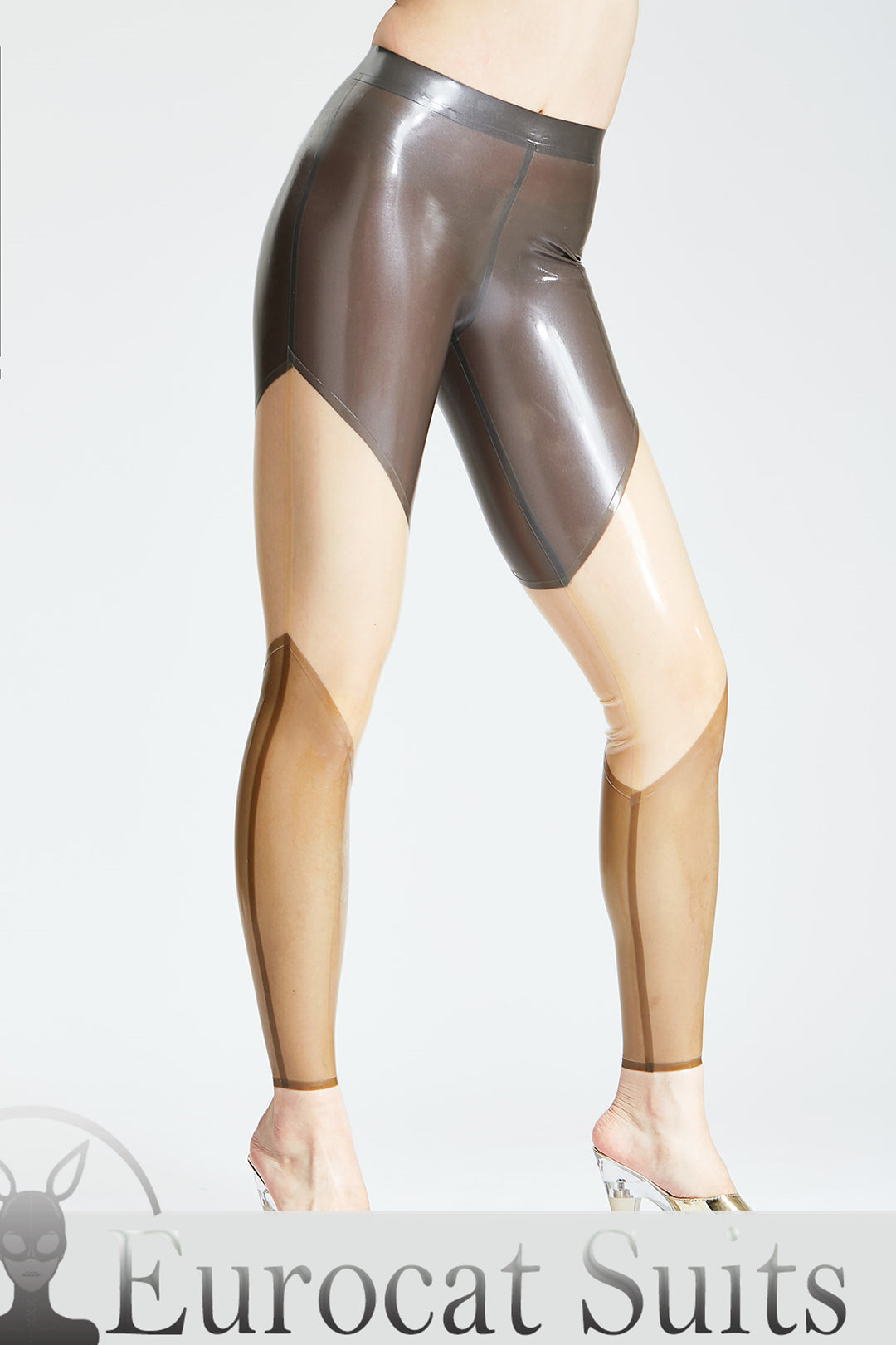 eurocat latex female Metallic Platinum Leggings