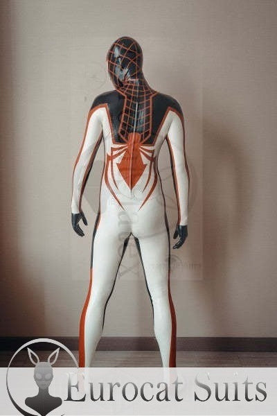 eurocat latex Male 'Goldenrod' Spidey rubber Catsuit