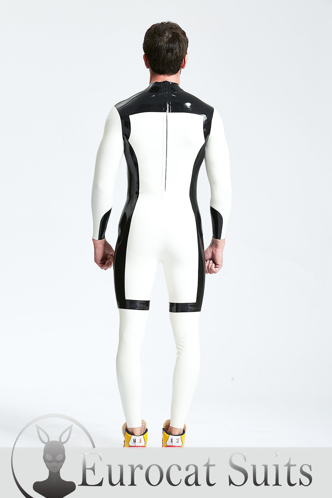 Male 'White Knight' Back Zip Catsuit