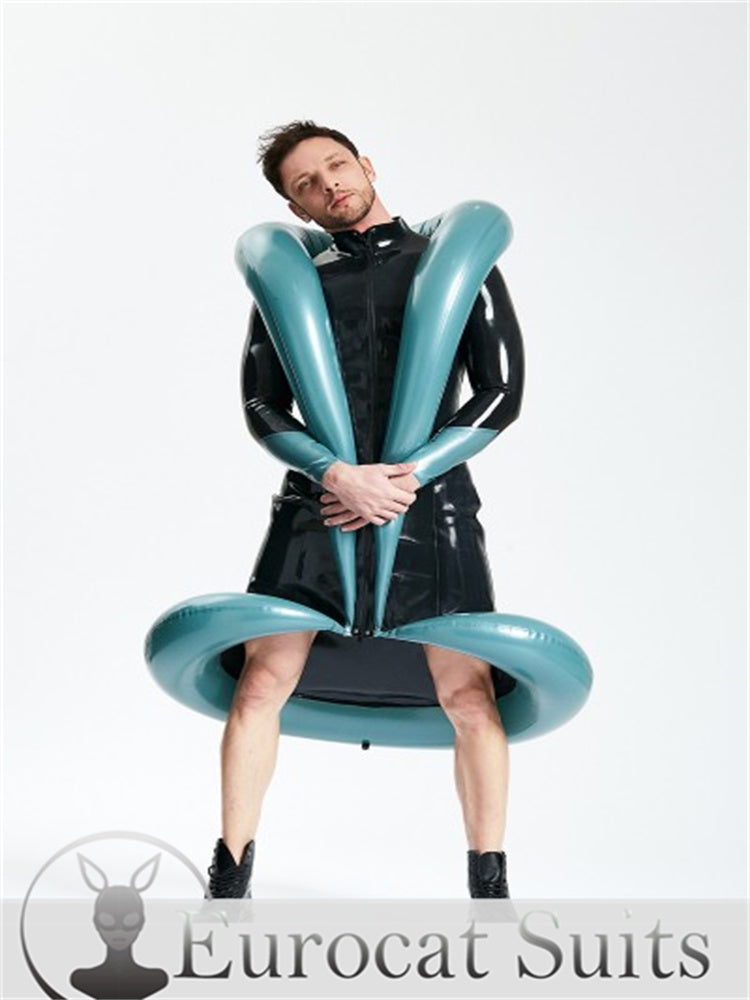 Latex sexy Catsuit Male Inflatable Coat Rubber thickness 0.4mm