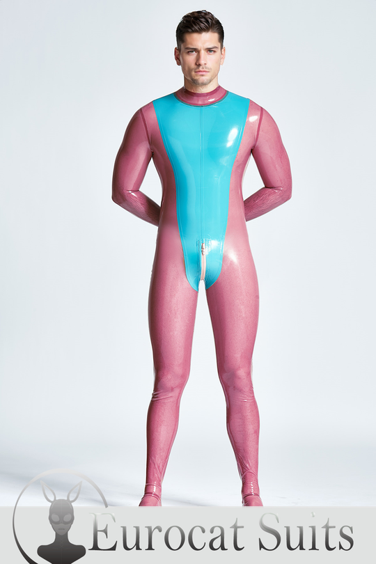 Male 'Vulcan' Neck Entry Catsuit With Feet & Gloves