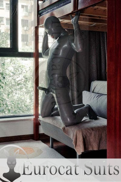 eurocat latex Male Standard 'Gimp' Fully-Enclosed Catsuit with Penis & Anal Sheaths