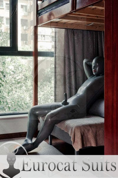 eurocat latex Male Standard 'Gimp' Fully-Enclosed Catsuit with Penis & Anal Sheaths