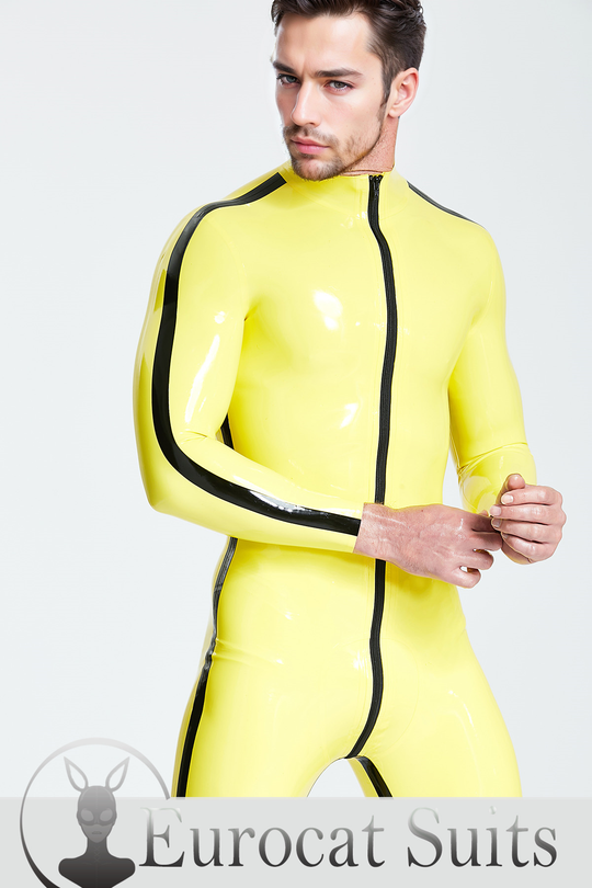 Male Contrast Strips Catsuit