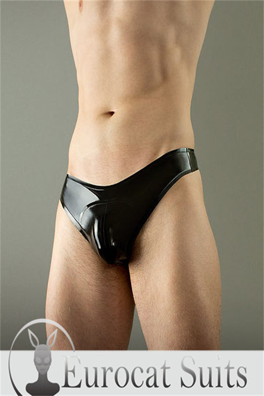 LATEX MAN SHEATH SHORTS THONG