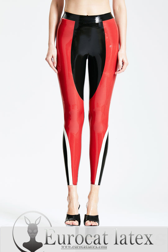 eurocat latex female Tri-Color Leggings