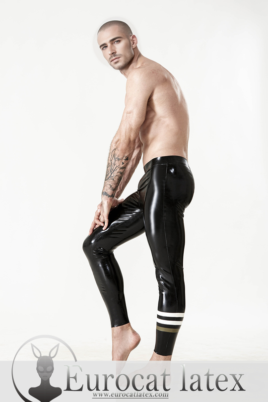 eurocat latex Male 'Triple-Banded' Leggings