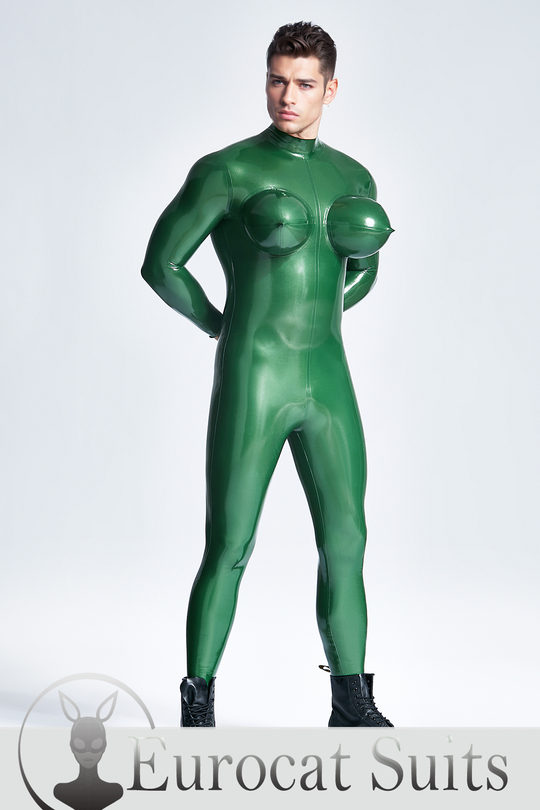 Male Inflated Boobs Catsuit