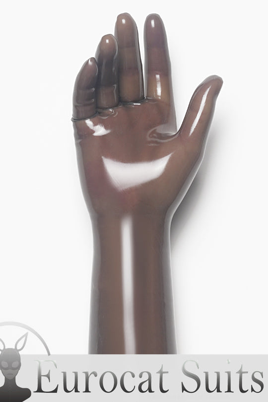 Smoky Black Classic Short Molded Latex Gloves