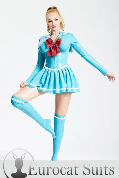 Latex Nautical Mini Dress