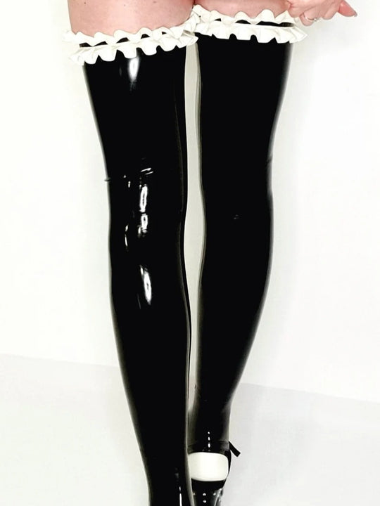 Stockings latex Maid