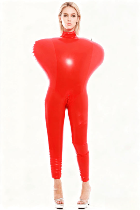Latex Inflatable bondage Catsuit bodysuit
