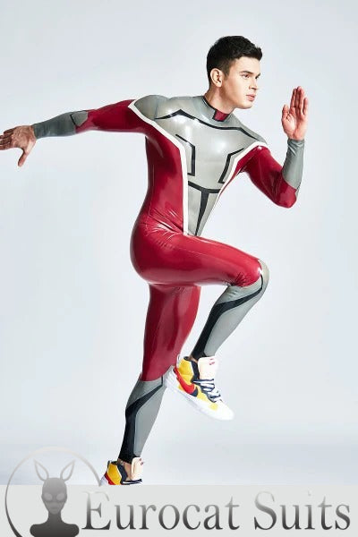 eurocat latex Back Zipper Catsuit