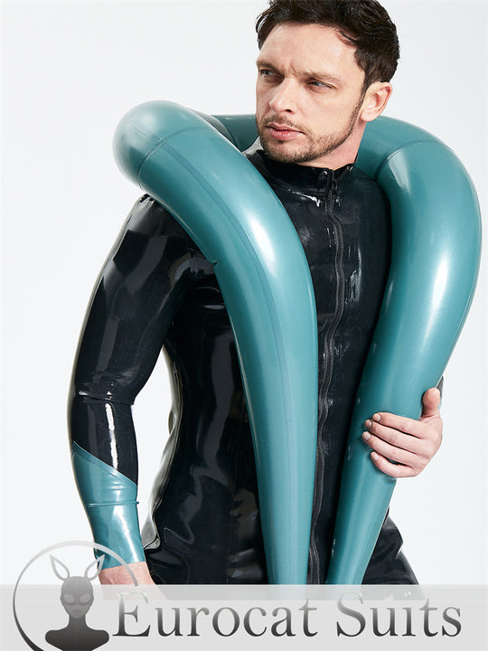 Latex sexy Catsuit Male Inflatable Coat Rubber thickness 0.4mm