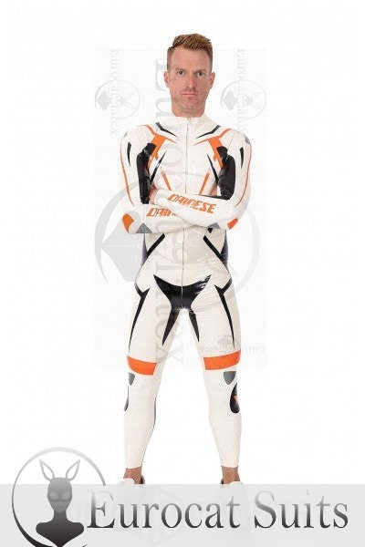 eurocat latex Male 'MotoGP Circuit' Branded Motorcycle rubber Suit