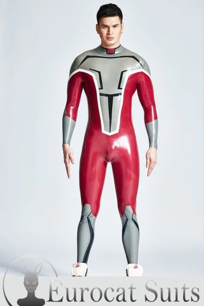 eurocat latex Back Zipper Catsuit