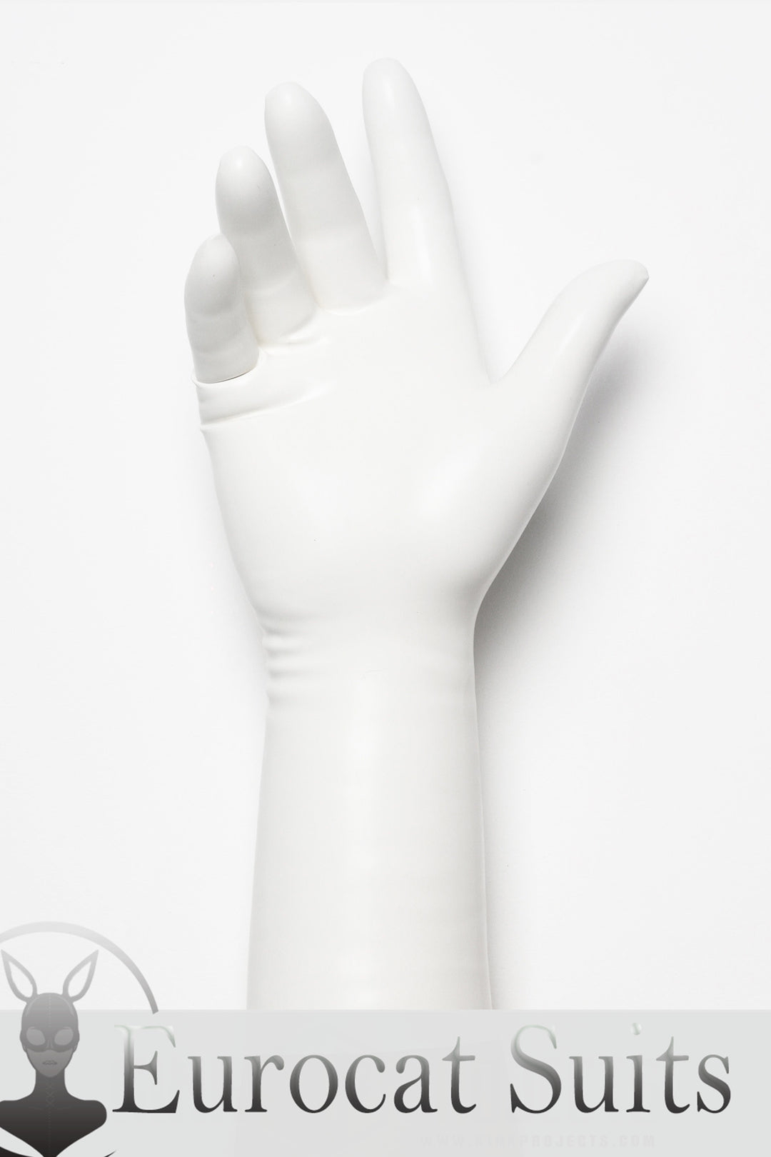 White Classic Short Molded Latex Gloves