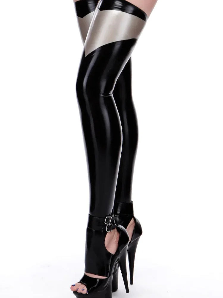 Toeless Latex Stockings Rubber