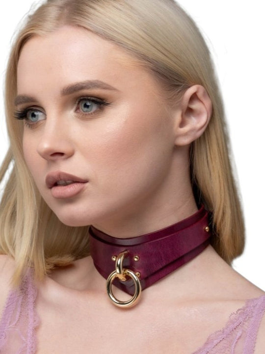 Latex Choker Collar Women