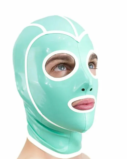 Latex Hood with Trim – Round Eyes