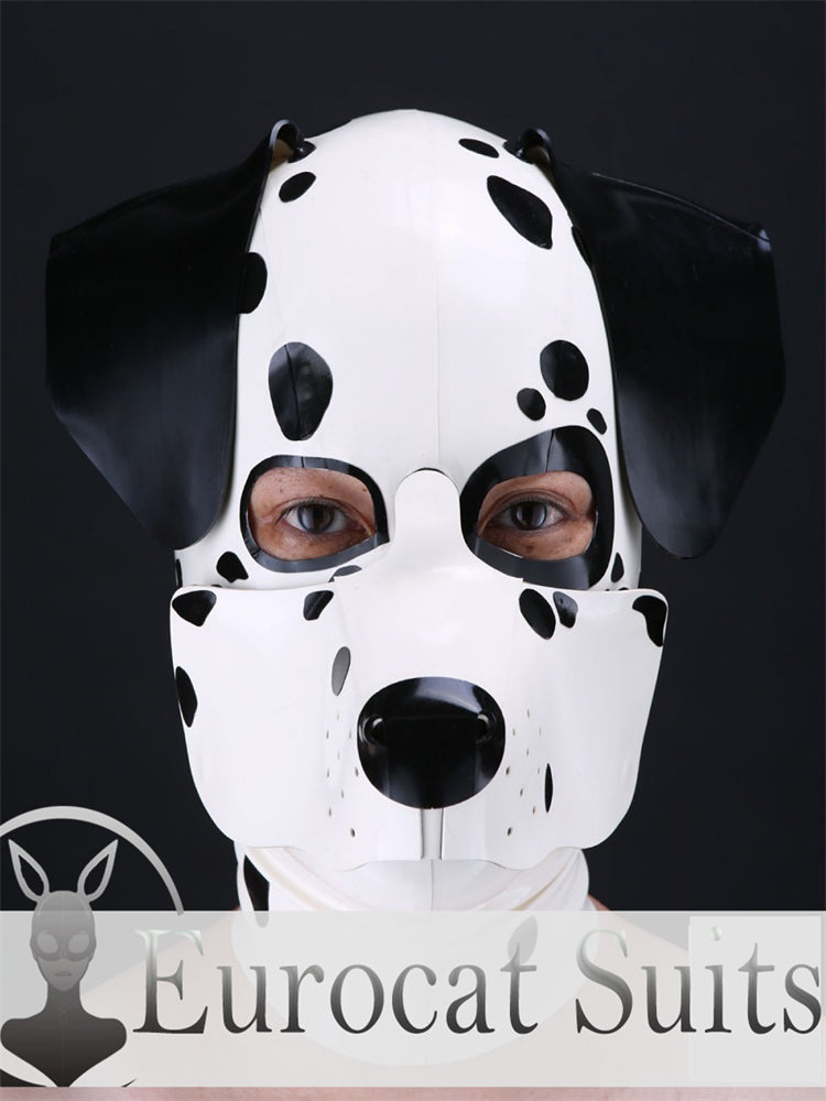 eurocat  Latex male  Hood Rubber Fetish Wear Cosplay catsuits  MASK