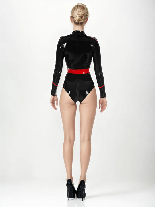 Military-themed Latex bodysuit