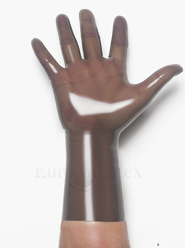 fetish  latex gloves Short, Stretchy and Body Safe rubber Gloves chlorined 0.4mm