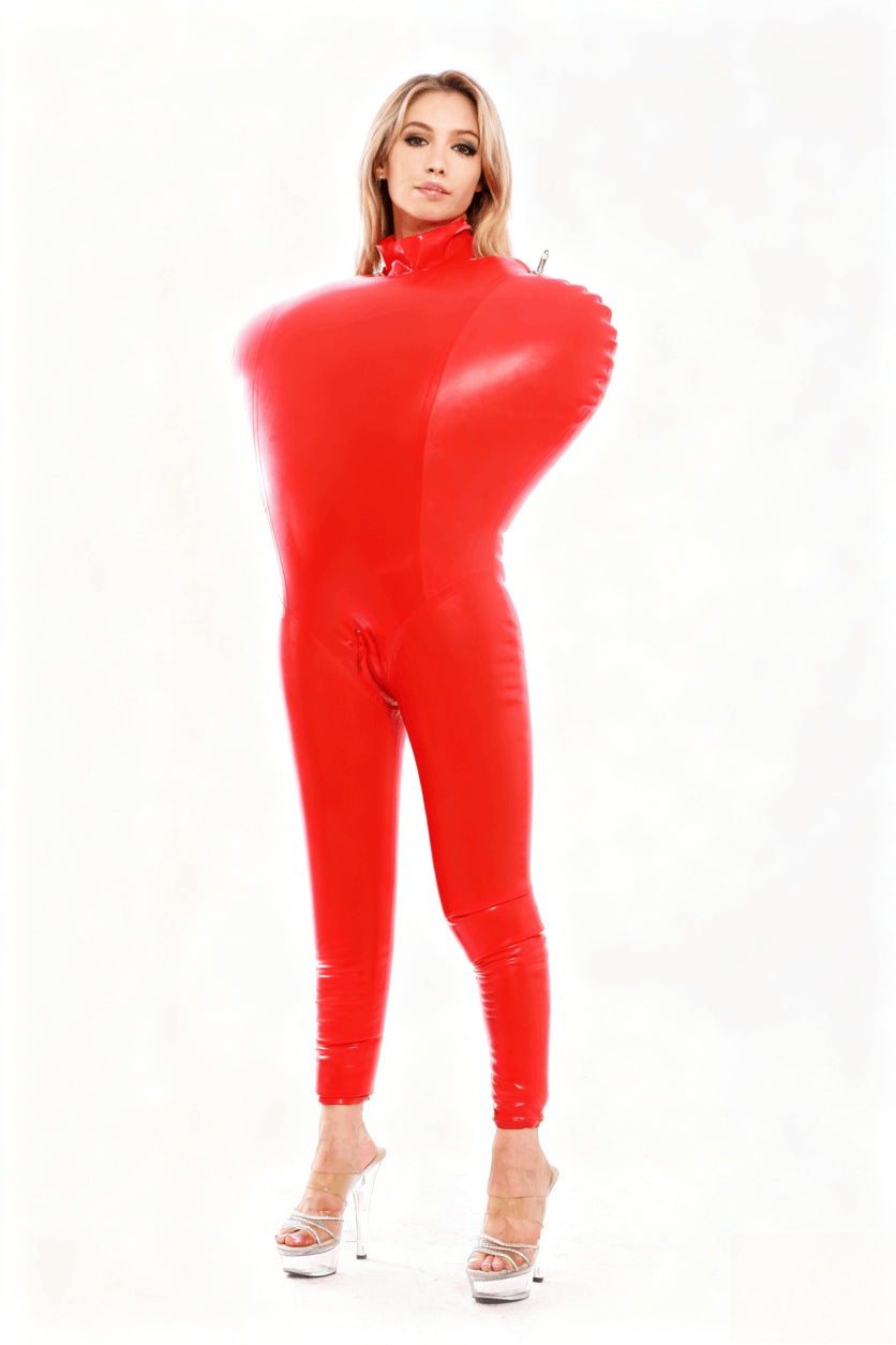 Latex Inflatable bondage Catsuit bodysuit