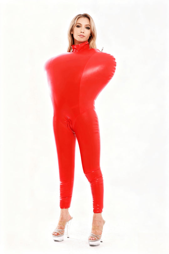 Latex Inflatable bondage Catsuit bodysuit