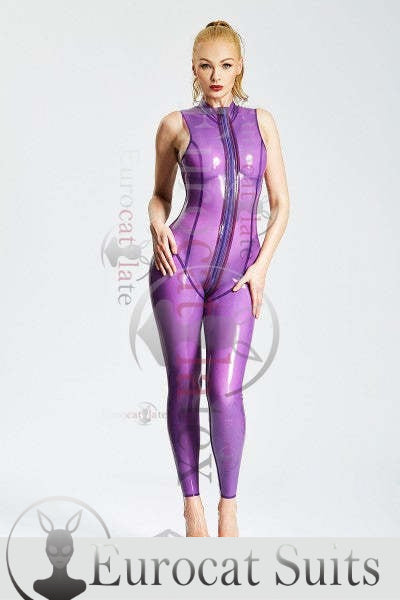eurocat latex Female Standard Sleeveless rubber Catsuit