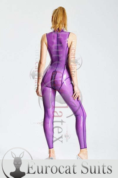 eurocat latex Female Standard Sleeveless rubber Catsuit