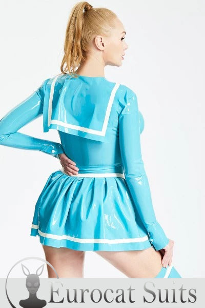 Latex Nautical Mini Dress