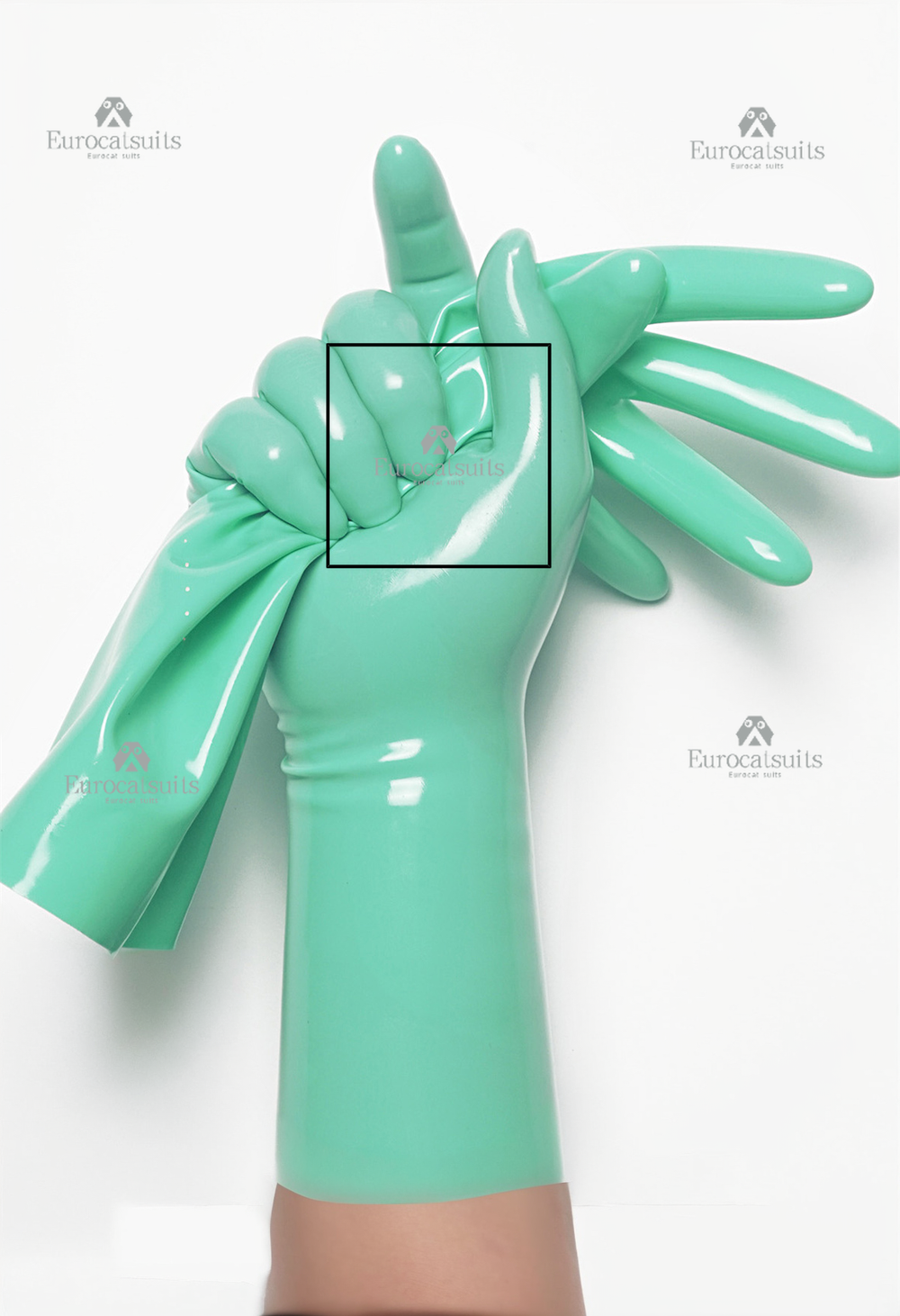 fetish latex gloves Short, Stretchy and Body Safe rubber Gloves chlorined 0.4mm