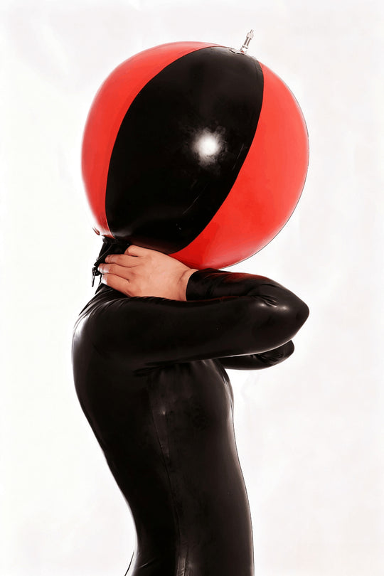 Latex Rubber Inflatable circus Ball Mask Hood