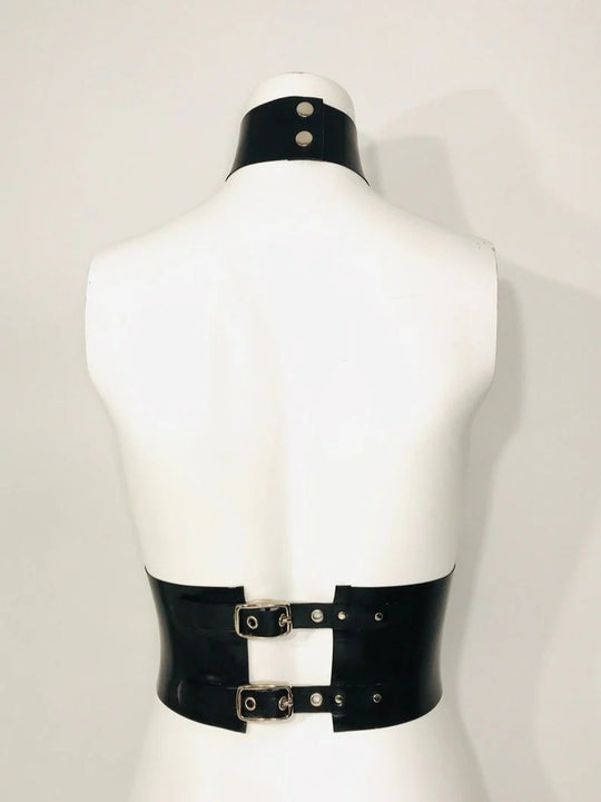 Latex O Waspie Belt Collar